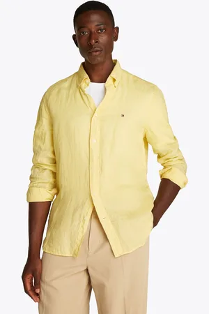 Tommy Hilfiger Regular Fit Essential Stripe 100% Linen ShirtMedium