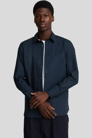 Lyle & Scott Ton-sur-ton popeline eenvoudig te verzorgen overhemdS
