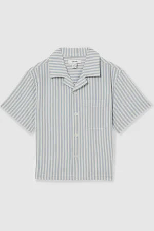 Reiss Sensei Seersucker Striped Shirt158164cm