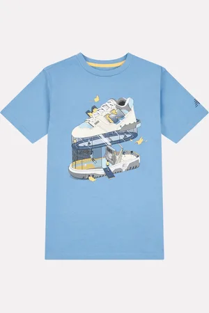 New Balance Kids Fitness Centre Illustrated Graphic 100% Cotton T-Shirt166168cm