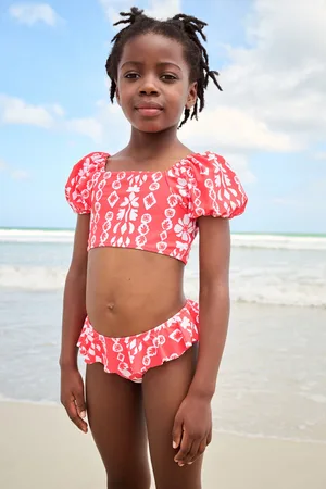 Next Puff Sleeve Bikini (3-16yrs)122128cm