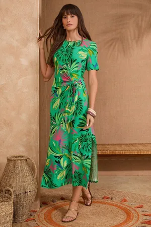Love & Roses Jersey Midi Dress38