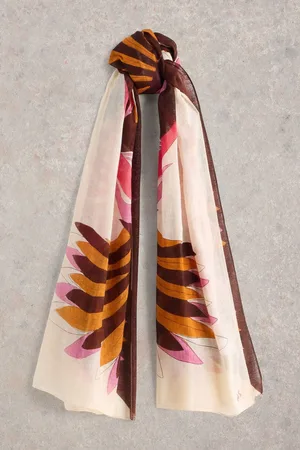 White Stuff Sundance Bird Printed Scarfeen