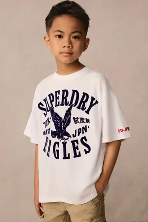 Superdry 100% Organic Cotton White Eagle T-Shirt110116cm