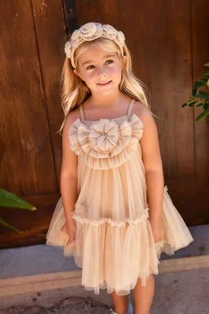 Angels Face Gold Rosheen Tulle Dress116122cm