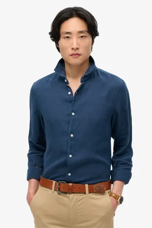 Superdry Vacation Long Sleeve 100% Linen Shirt3X-Large