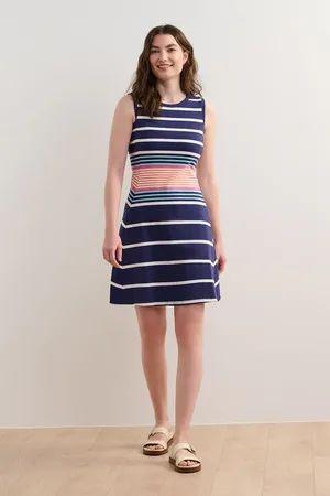 Hatley Blue Sarah Dress Sunset Stripesxlarge