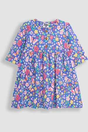 JoJo Maman Bébé Pet in Pocket Button Front Dress8692cm