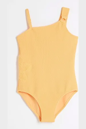 River Island Girls Crochet Side Asym Swimsuit122128cm