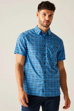 Regatta Mens Begarno Short Sleeve Checked ShirtLarge