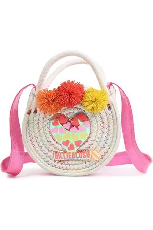 Billieblush Pink Logo Pom Pom Cross-Body Handle Bageen