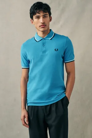 Fred Perry Polo met tweekleurig gestreept randjeX-large