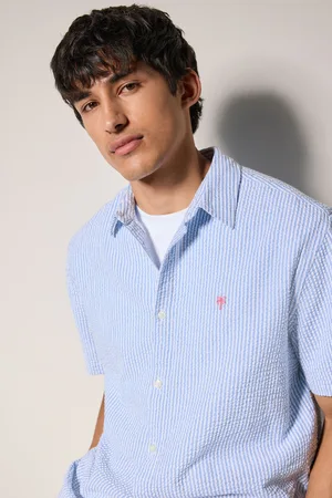 Next Stripe Seersucker Short Sleeve ShirtSmall