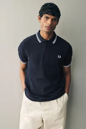 Fred Perry Polo met tweekleurig gestreept randjeL