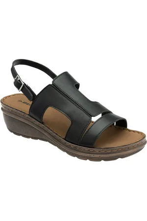 Dunlop Leather Wedge Sandalseu39