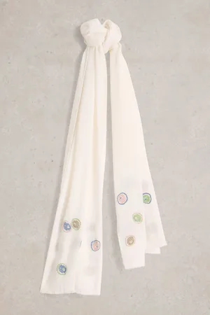 White Stuff Embroidered Scarfeen