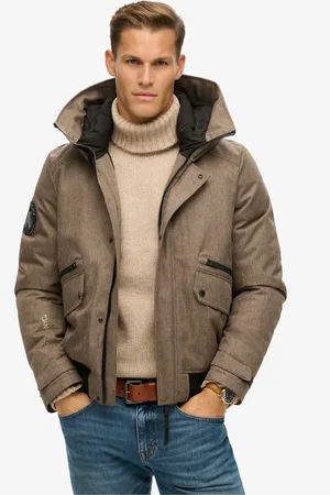 Superdry City tweed gewatteerd bomberjackS