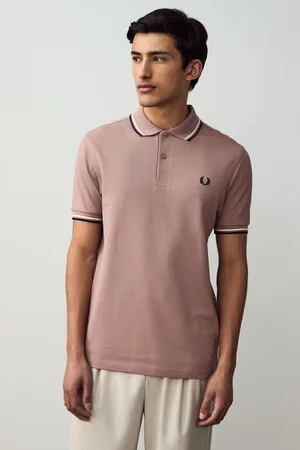 Fred Perry Polo met tweekleurig gestreept randjeXXL