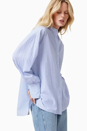 AllSaints AllSaints Ana Stripe 100% Organic Cotton Shirt36