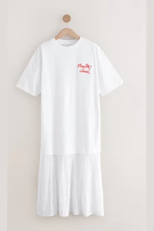 Next Lace Skirt Graphic T-Shirt Dress44