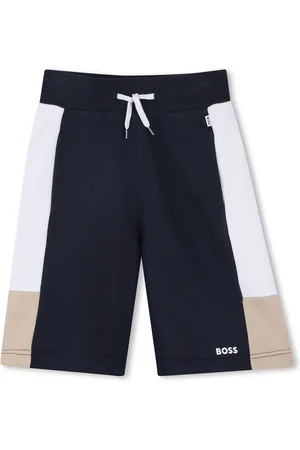 HUGO BOSS Colourblock Panel Logo Jersey Shorts140146cm