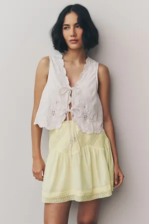 Next Lace Detail Mini 100% Cotton Skirt46xllang