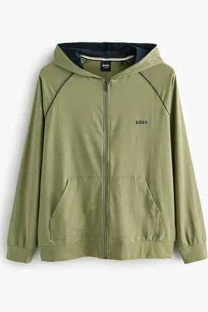 HUGO BOSS Regular Fit Zip Through Hooded JacketLarge