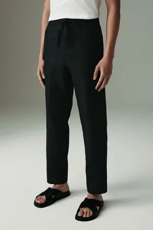 Next 100% Linen Signature Elasticated Waist Drawstring Trousers32 S