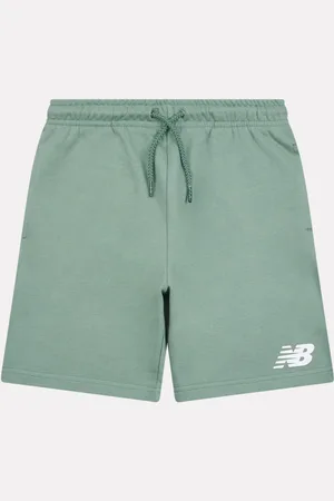 New Balance Kids French Terry Shorts met gestapeld logo van 100% katoen166168cm