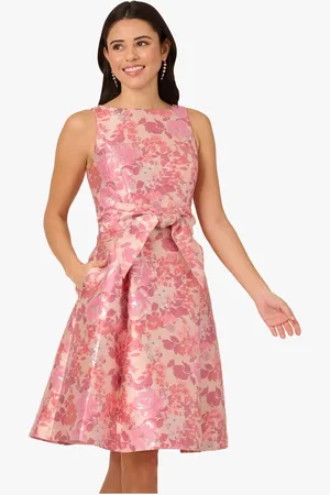 Adrianna Papell Pink Sleeveless Tie Front Dress44