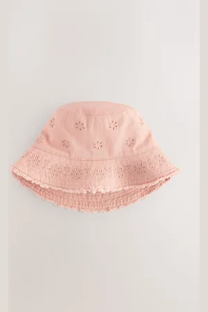 Next 100% Cotton Broderie Anglais Flower Bucket Hat (3mths-16yrs)166168cm