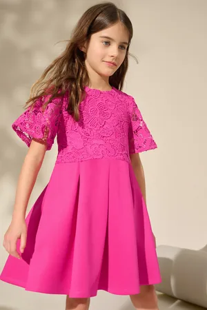 Next Lace Scuba Dress (3-16yrs)128134cm