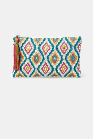 Accessorize Diamond Embellished Clutch Bageen