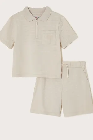 Accessorize Jersey Polo Shirt and Shorts Set110116cm