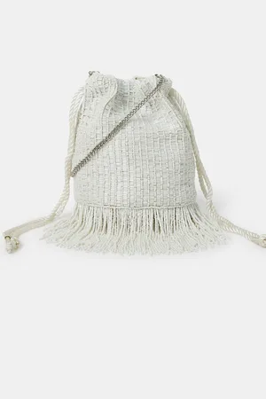 Accessorize Bridal Bead Fringe Bucket Bageen