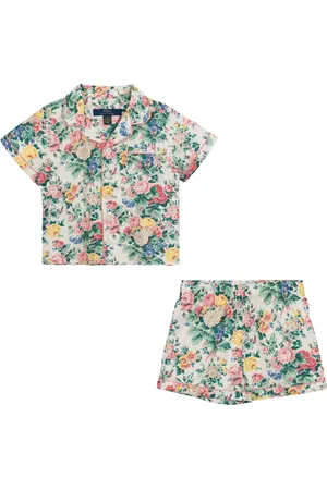 Ralph Lauren 100% Cotton Floral T-Shirt and Shorts Pyjamas Set158164cm