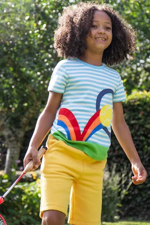 Frugi Yellow Samson 100% Cotton Shorts116122cm