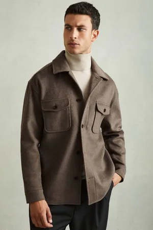 Reiss Liam Wool Blend Melton OvershirtM