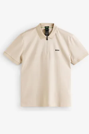 HUGO BOSS Golf Cotton Philix Zip Neck Regular-Fit Polo Shirt2X-Large