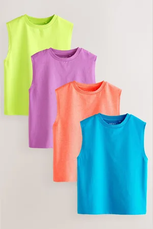 Next Fluro Tank Vest 4 Pack (3-16yrs)152158cm