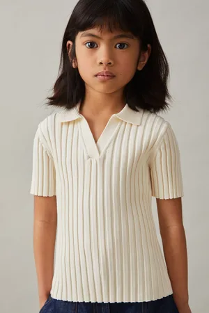 Reiss Poppy Rib Knit Polo Top152158cm