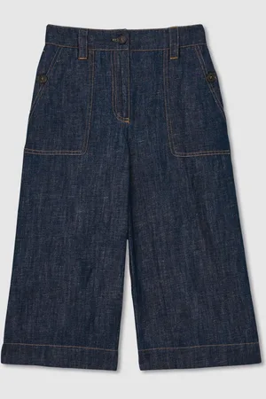 Reiss Ashby Cotton-Linen Wide Leg Trousers158164cm
