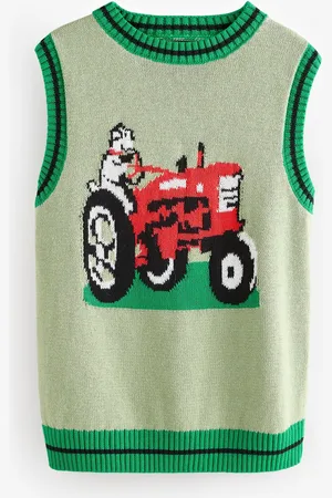 Next 100% Cotton Knitted Tractor Tank (3mths-7yrs)9298cm