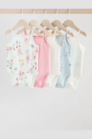 Next Baby Strappy 100% Cotton Vest Bodysuits 5 Pack9298cm