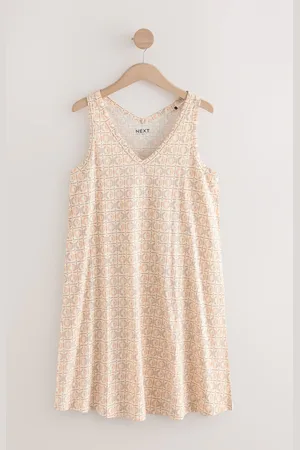 Next Sleeveless V-Neck Slouch DressL Reg