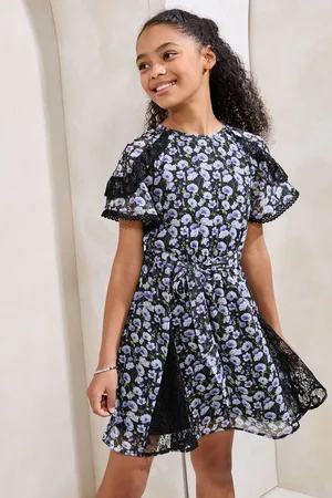 Lipsy London Lace Frill Sleeve Dress (5-16yrs)158164cm