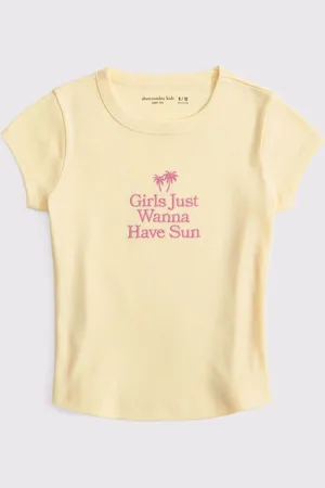Abercrombie & Fitch Cream Graphic Baby T-Shirt17 jaar