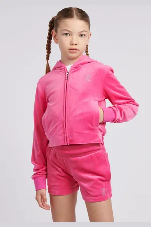 Juicy Couture Girls Arch Zip-Thru Diamante Hoodie140146cm