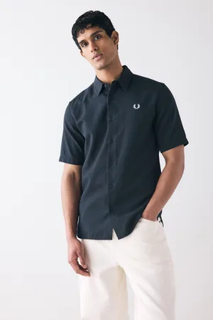 Fred Perry Textured Seersucker ShirtSmall