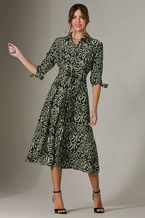 Jolie Moi Tie Sleeve Shirt Maxi Dress38